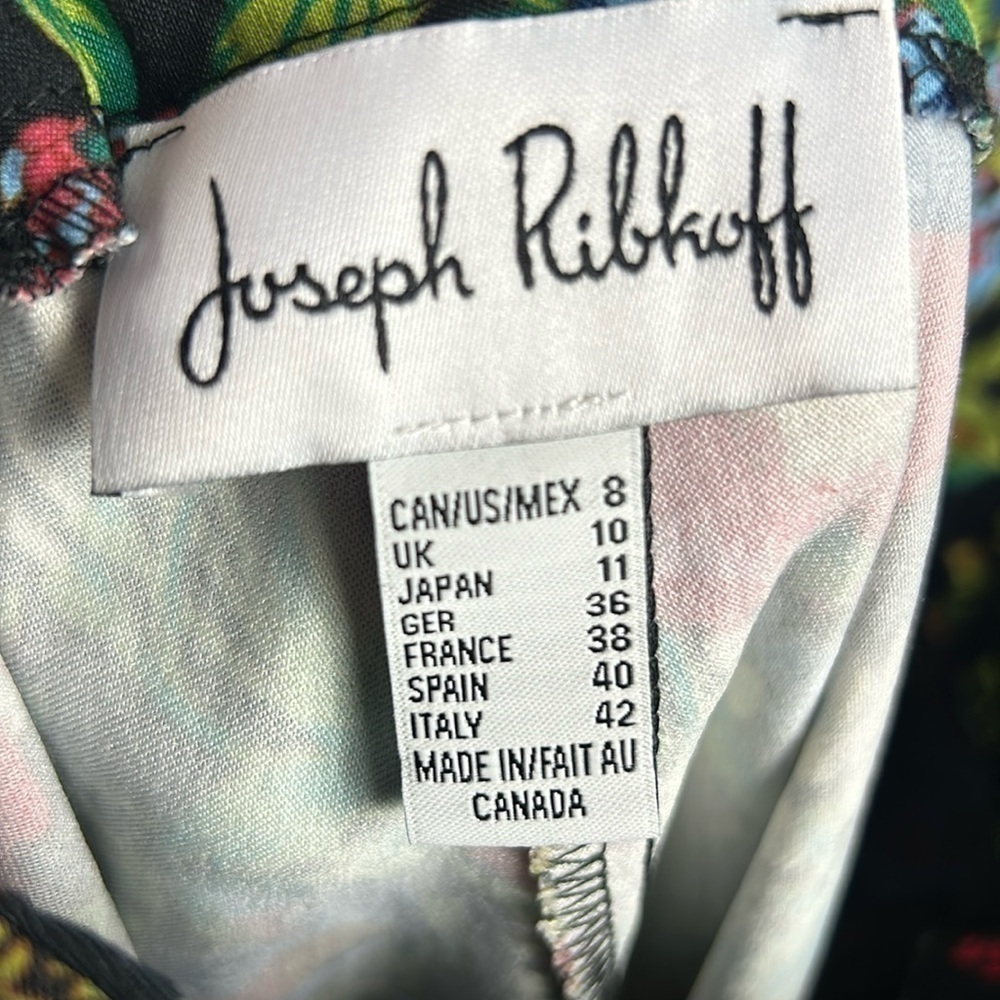 Joseph Ribkoff Tropical Floral Ponte Pants Size 8 - Picture 3 of 12